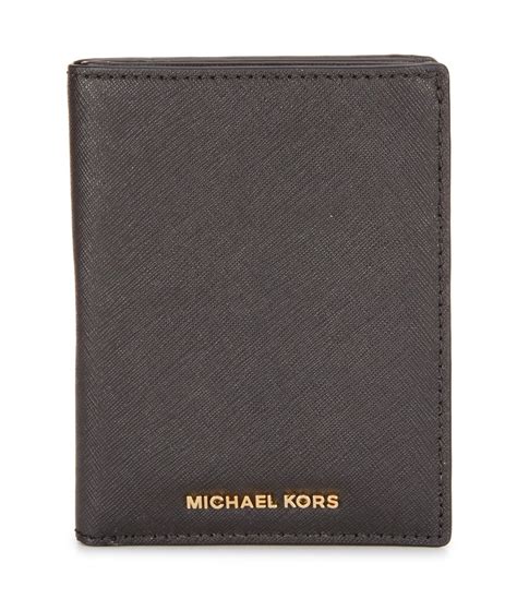 michael kors passport wallet black|michael kors passport case.